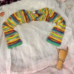 Wild Fable Multicolor Striped Shrug